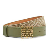 Loewe avocado green leather belt