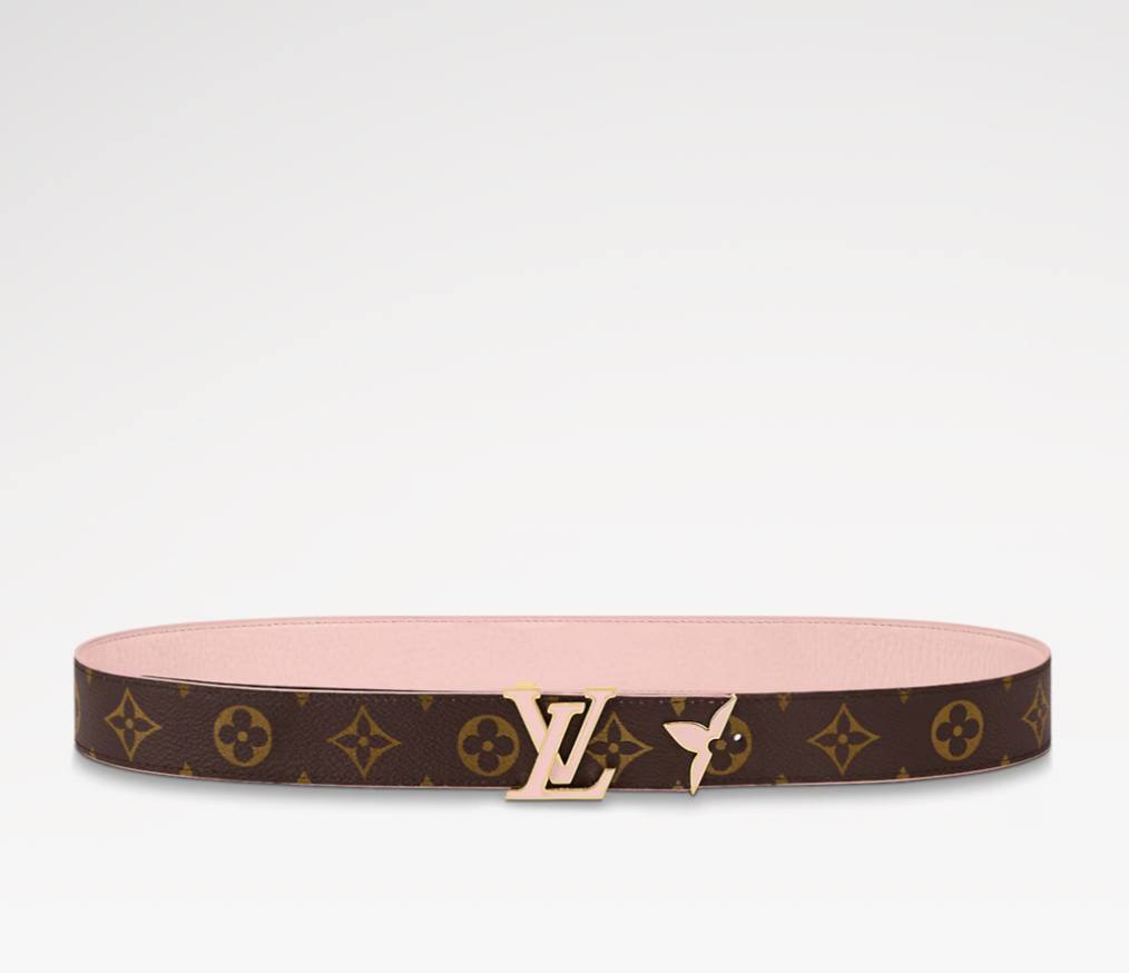 Pretty LV Enamel 30mm Reversible Belt