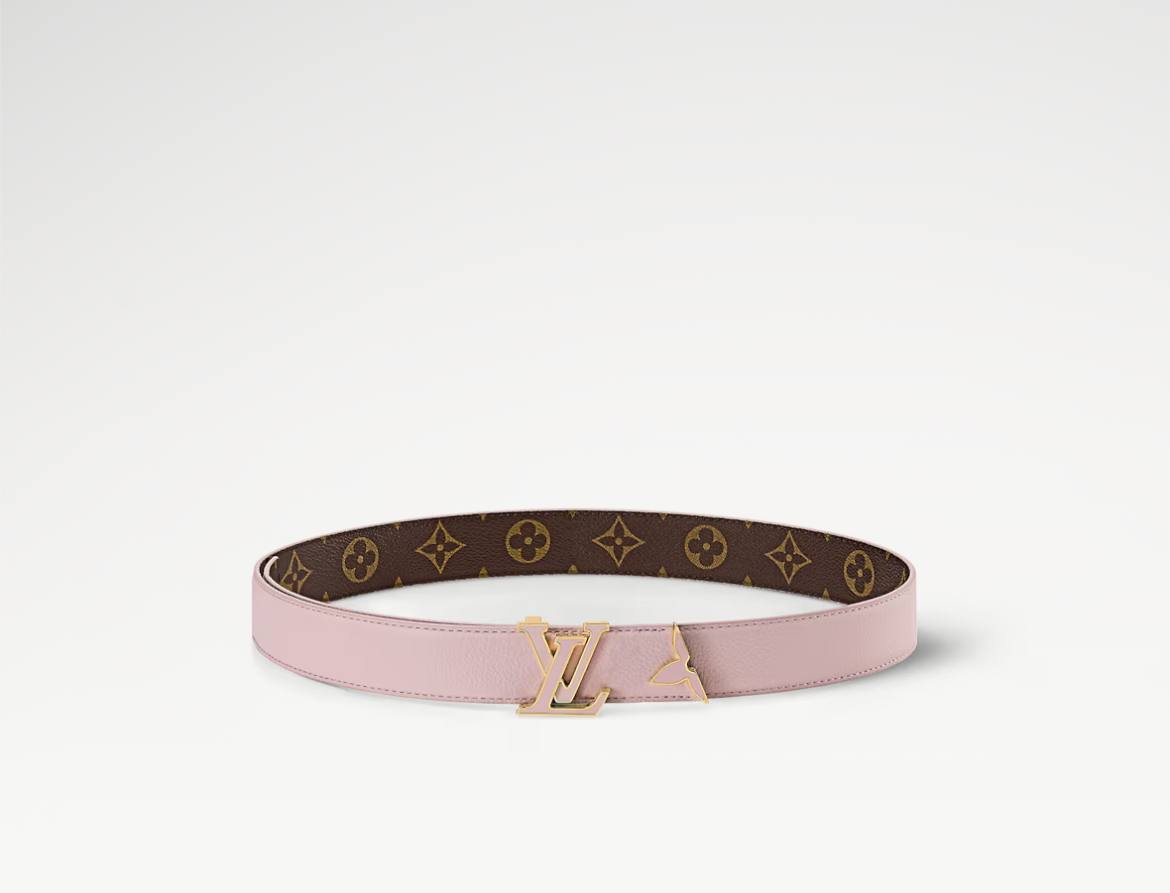 Pretty LV Enamel 30mm Reversible Belt