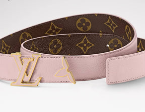 Pretty LV Enamel 30mm Reversible Belt