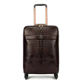 3 PCS Suitcases High Quality PU Crocodile Pattern Suitcase Trolley Luggage