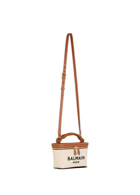 BALMAIN -Army Vanity Case in canvas and leather