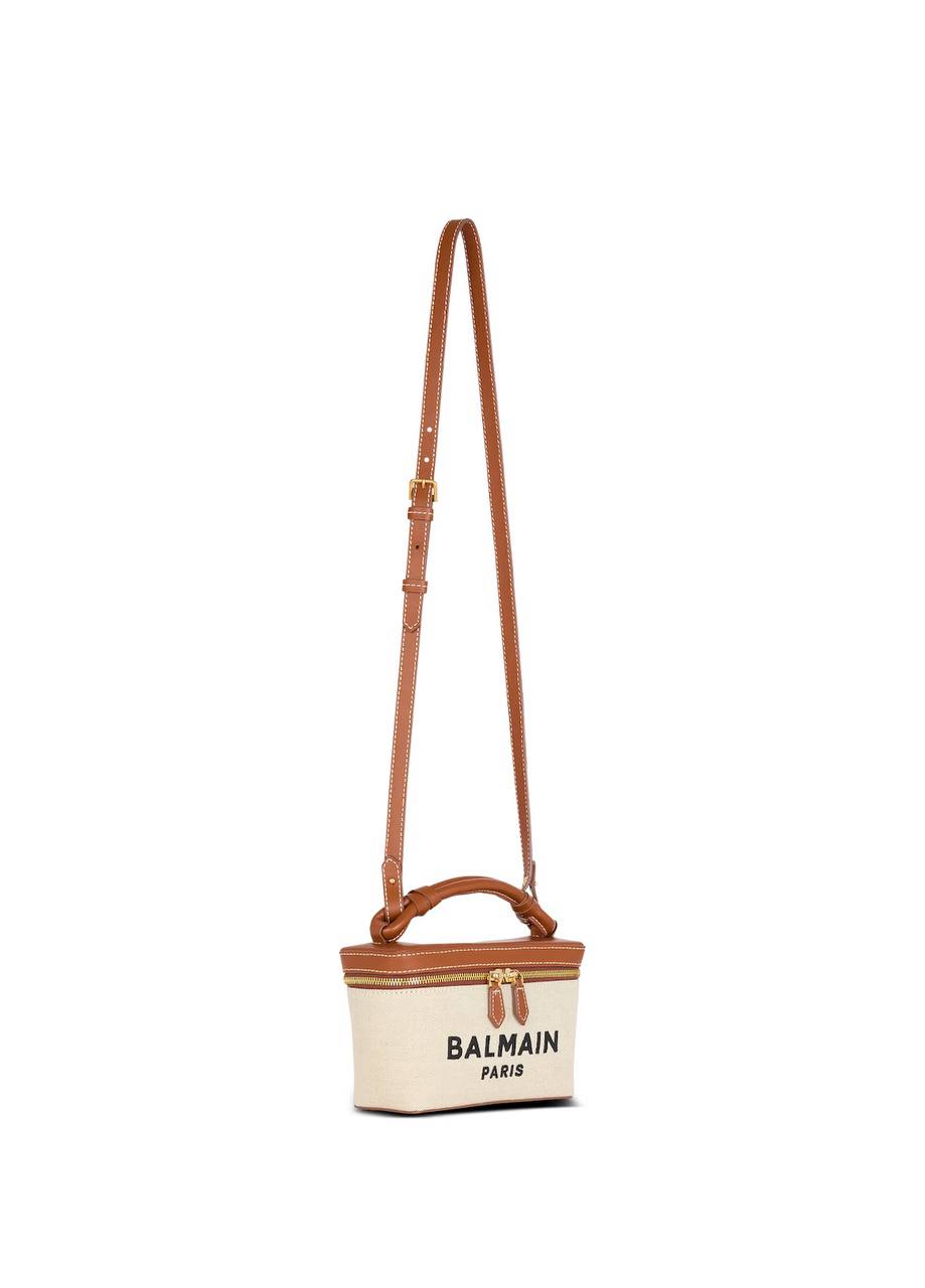 BALMAIN -Army Vanity Case in canvas and leather