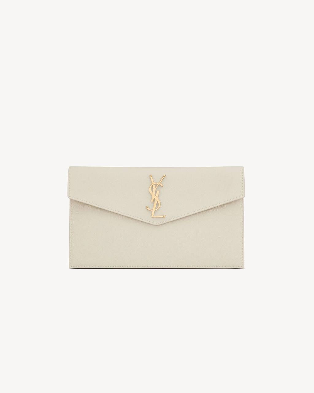 Saint Laurent Uptown leather clutch