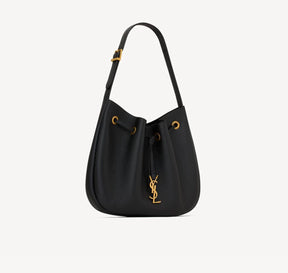 Paris VII Small YSL Hobo Bag in Grained Deer Leather