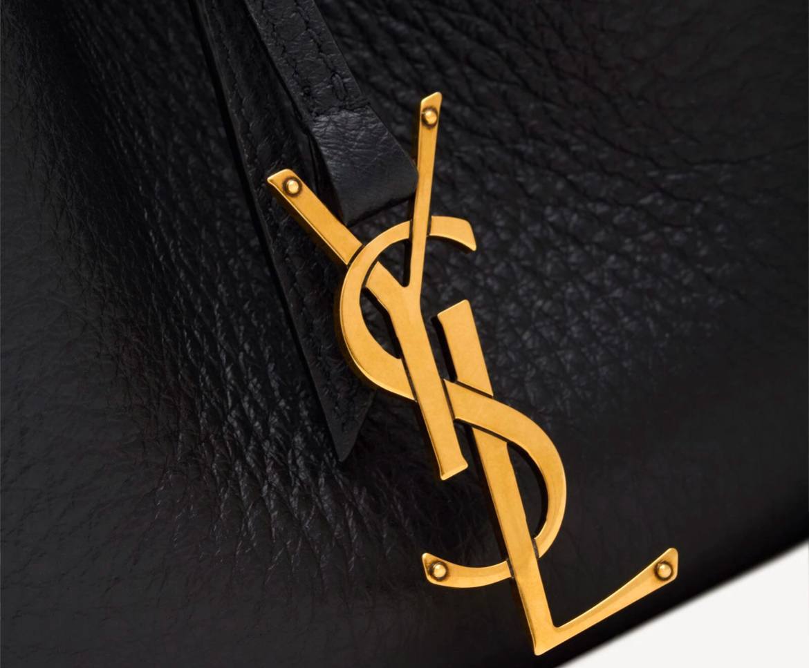 Paris VII Small YSL Hobo Bag in Grained Deer Leather