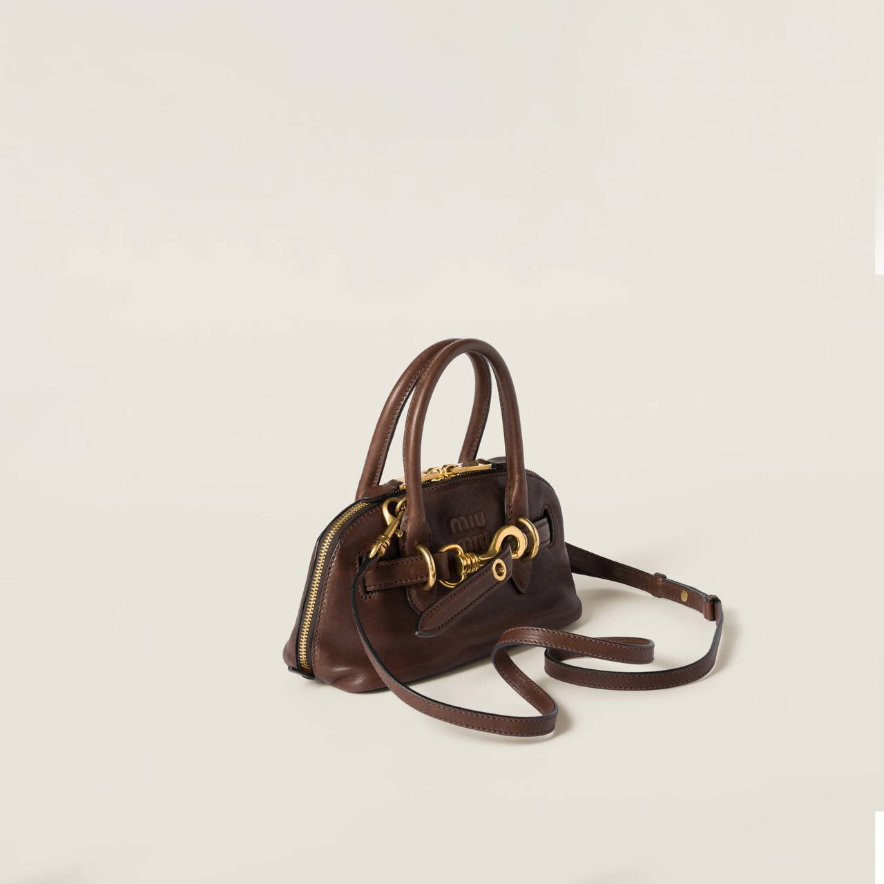 Miu Miu Aventure small nappa leather bag