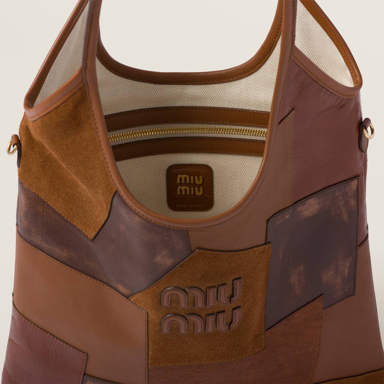 Miu Miu IVY leather patchwork bag