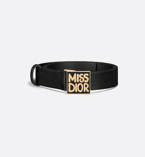 Miss Dior Graffiti Belt Black