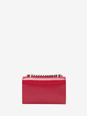 Women's The Biker Mini Jewelled Satchel in Lipstick Red