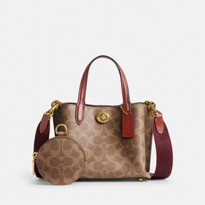 Coach Willow Tote Bag 18 In Signature Canvas