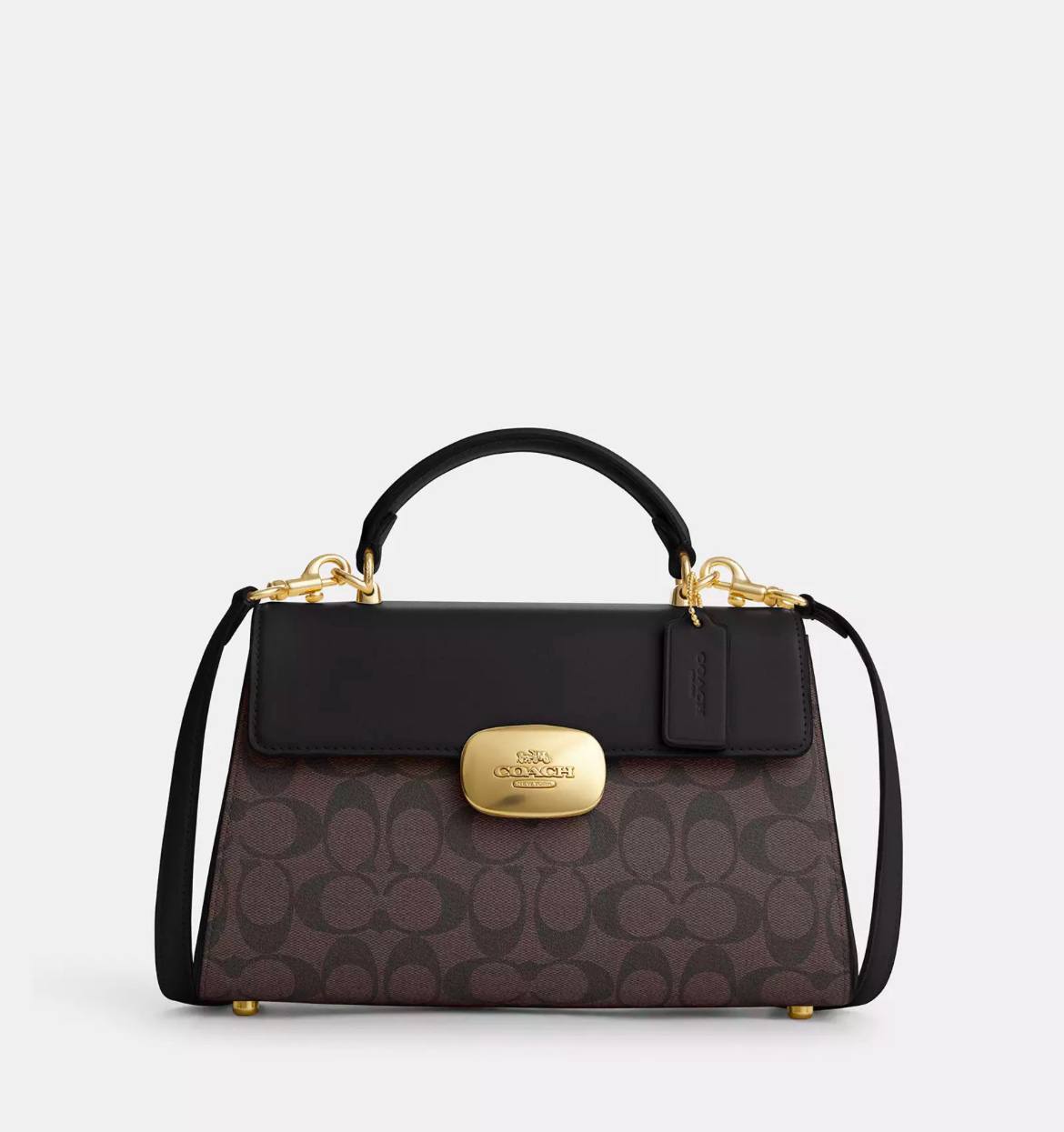 Coach Eliza Top Handle Bag In Signature Canvas