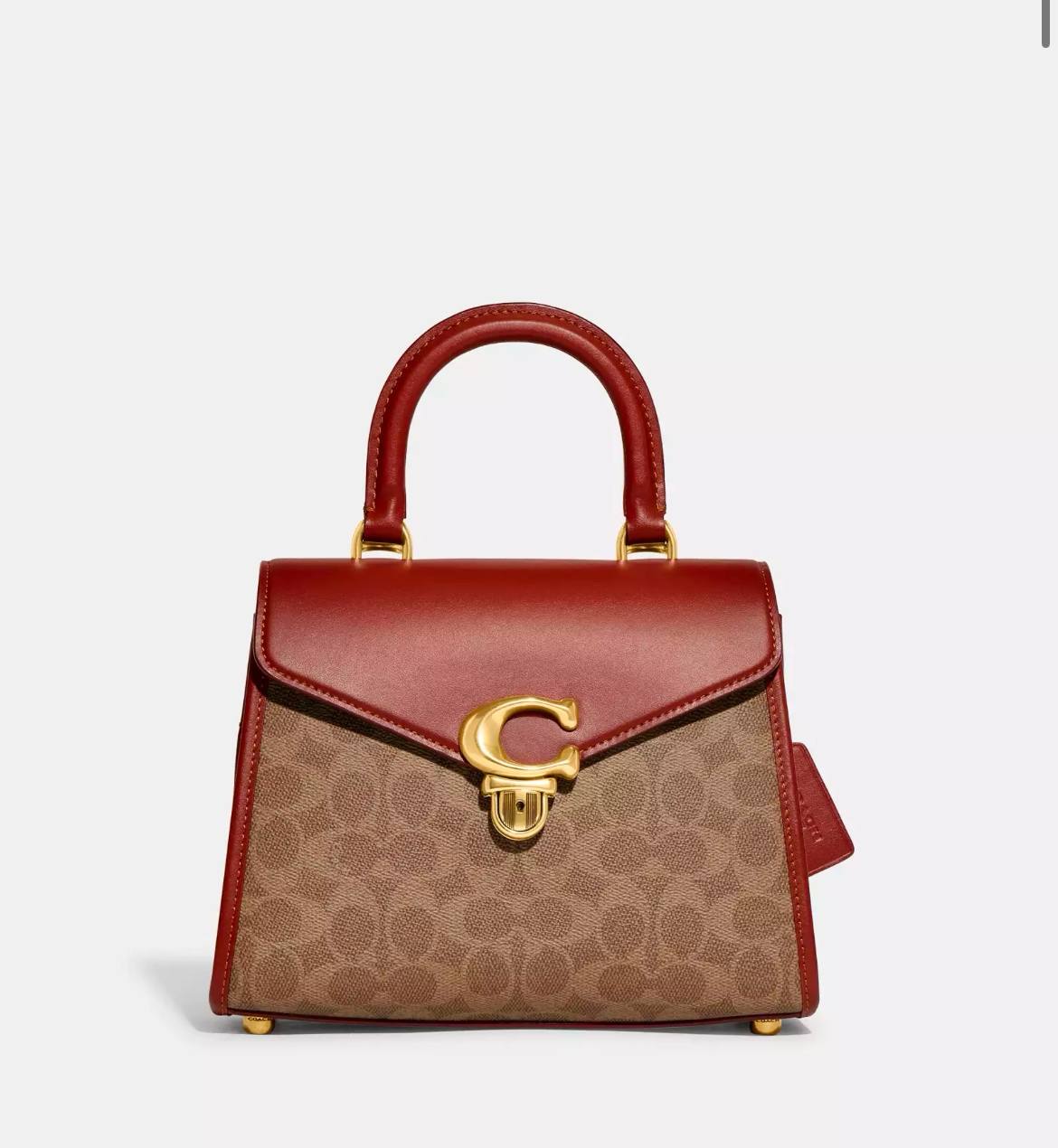 Coach Sammy Top Handle Bag In Signature Canvas