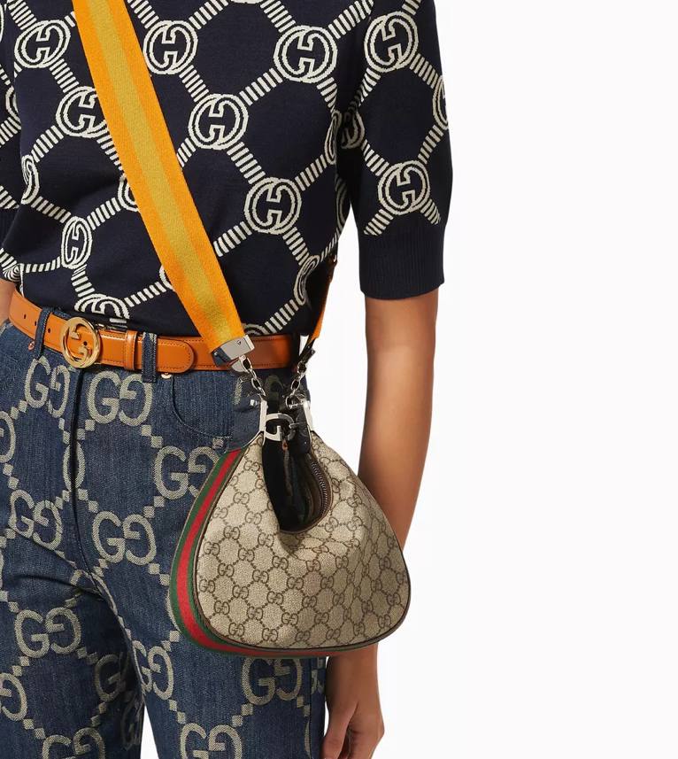 Gucci Attache Small Shoulder Bag in GG Supreme Canvas