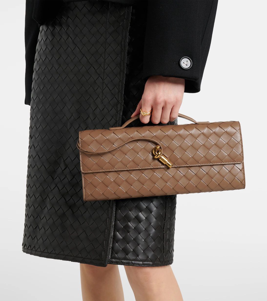 Bottega Veneta Long Andiamo Clutch