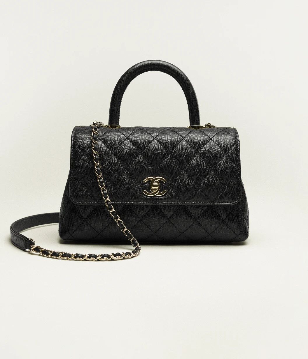 Chanel Caviar Handle Flap Bag