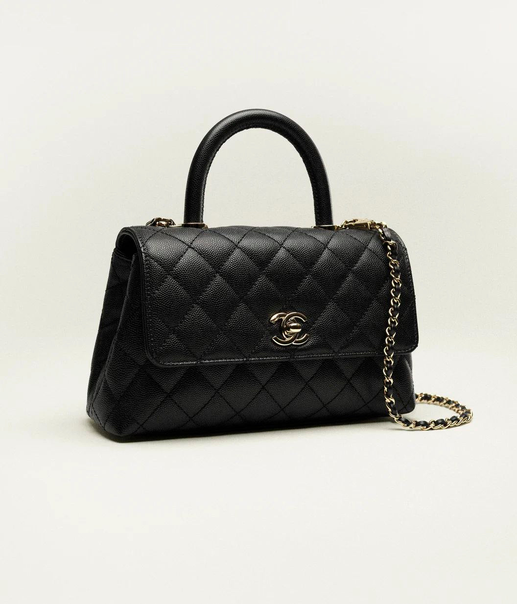 Chanel Caviar Handle Flap Bag