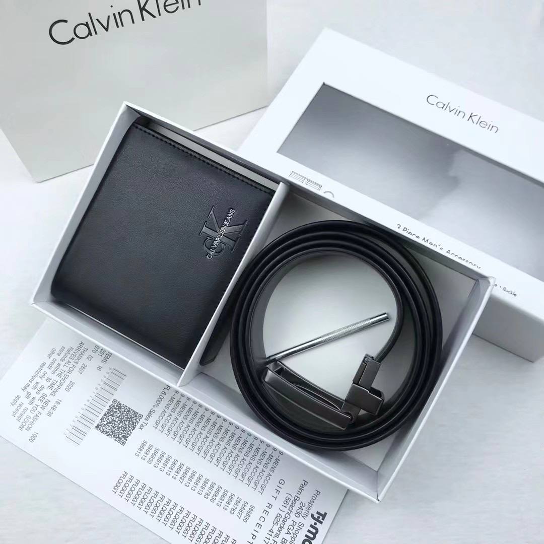 Calvin Klein Wallet & Belt Set for Men