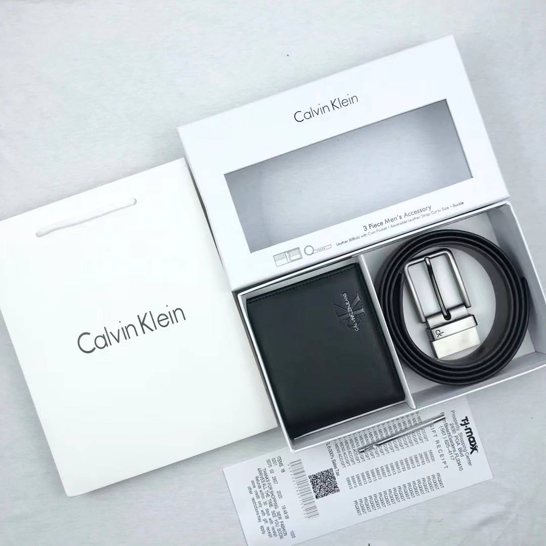 Calvin Klein Wallet & Belt Set for Men