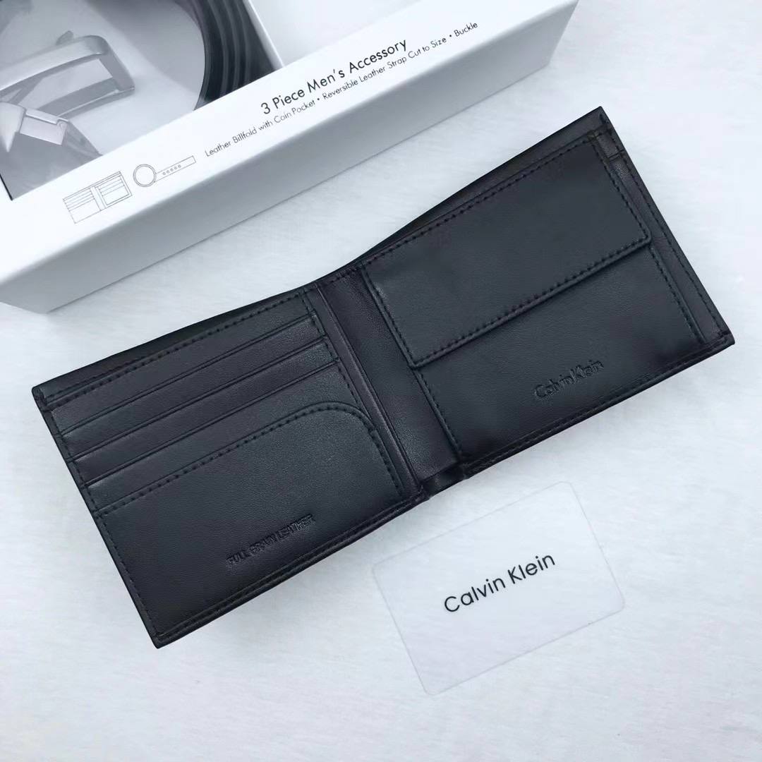 Calvin Klein Wallet & Belt Set for Men