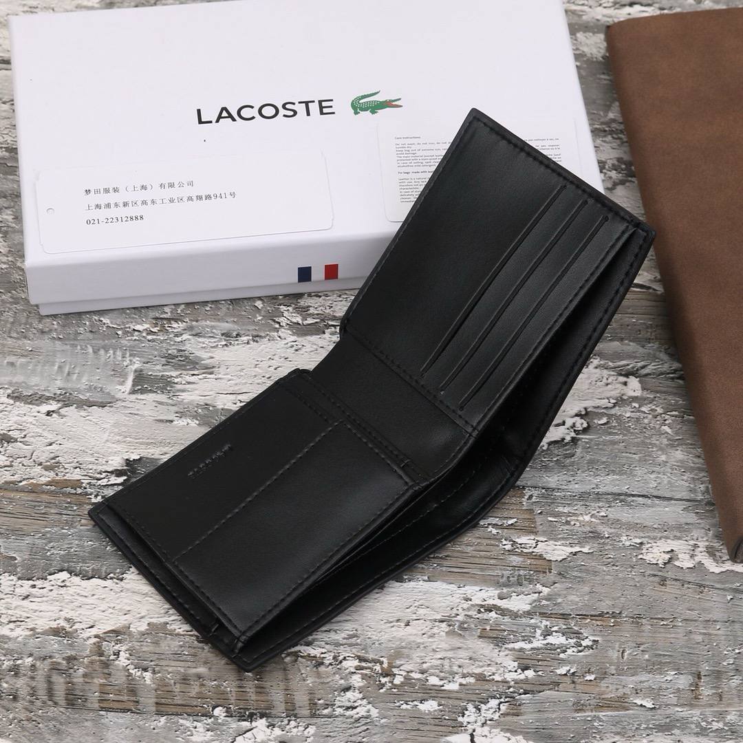 Lacoste Leather Wallet Set For Men