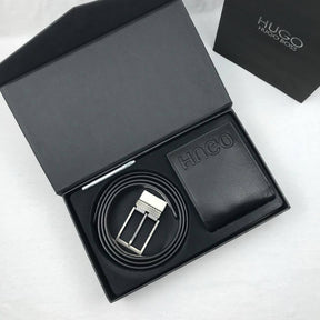 Hugo Boss Leather Wallet Set For Men