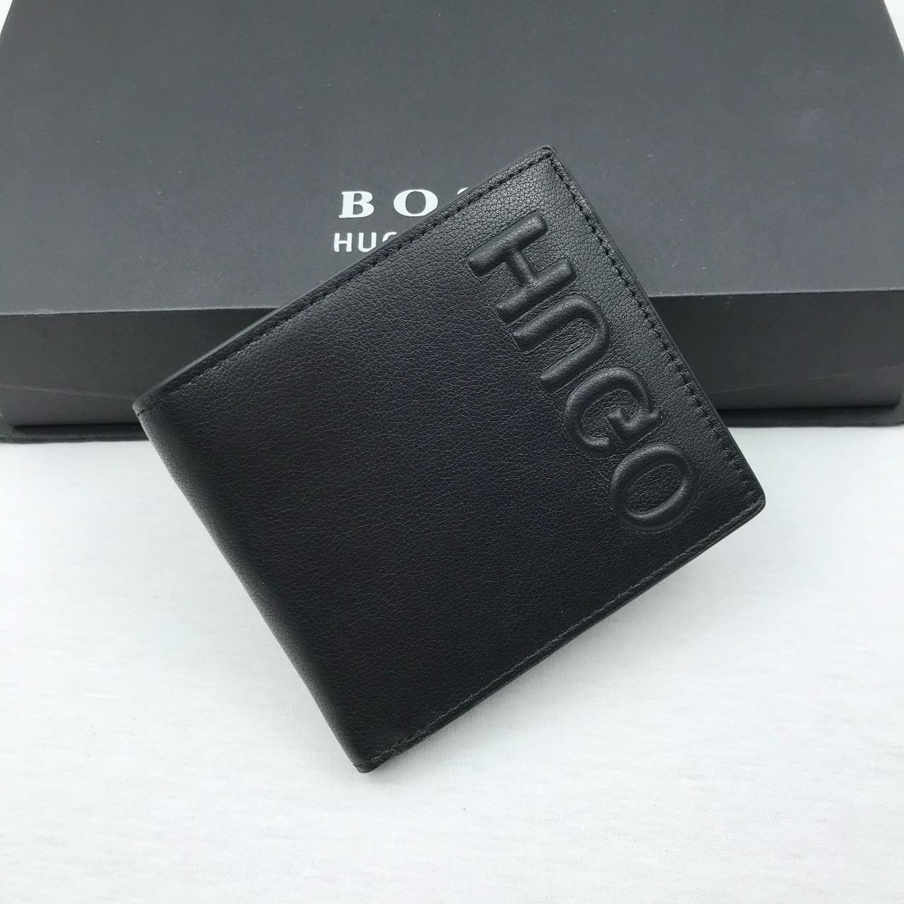 Hugo Boss Leather Wallet Set For Men