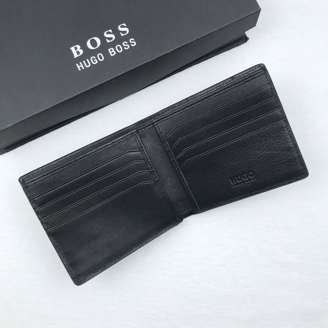 Hugo Boss Leather Wallet Set For Men