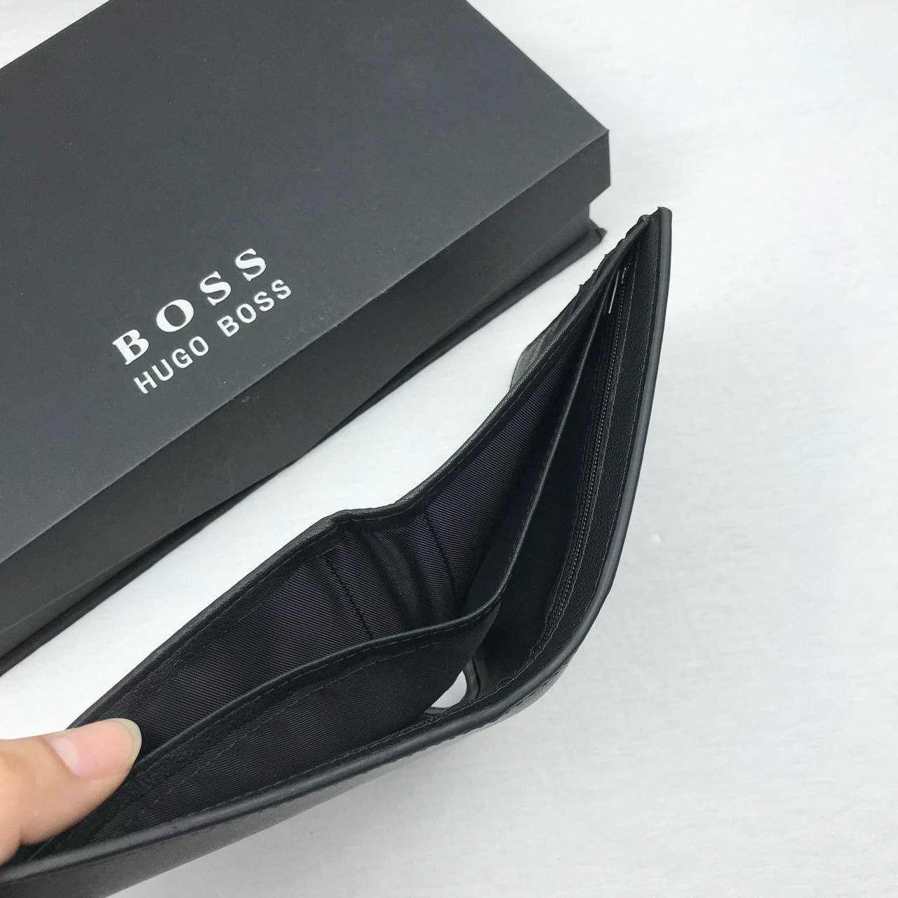 Hugo Boss Leather Wallet Set For Men