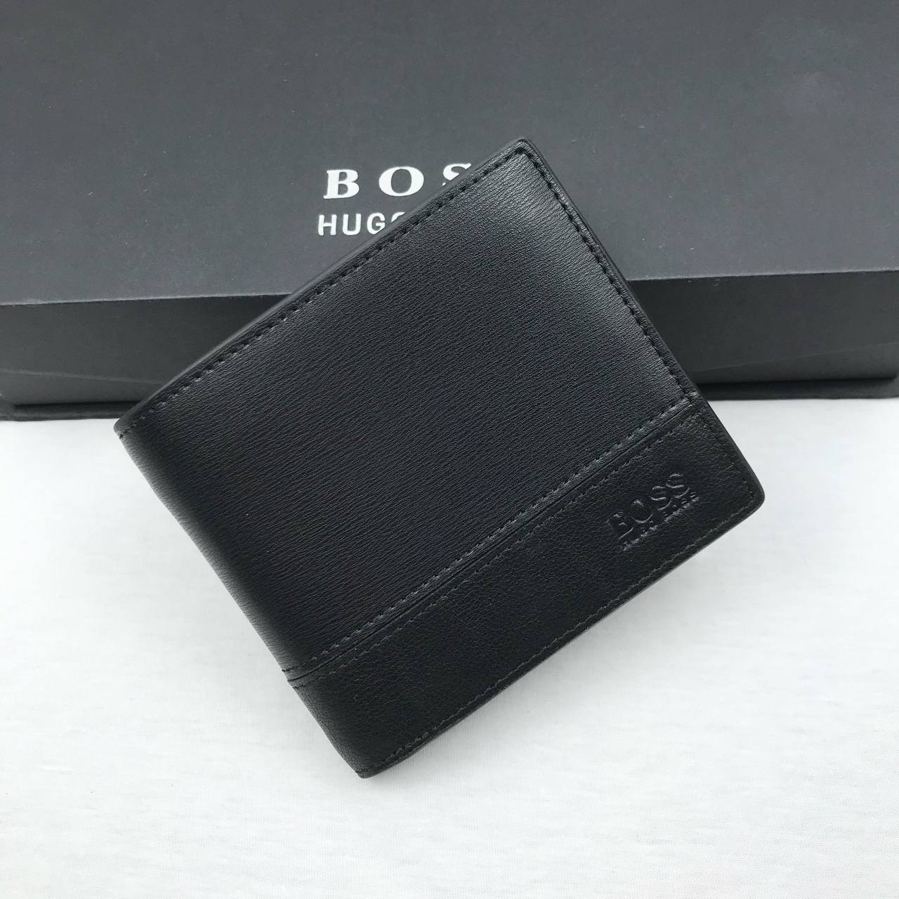 Hugo Boss Leather Wallet Set For Men