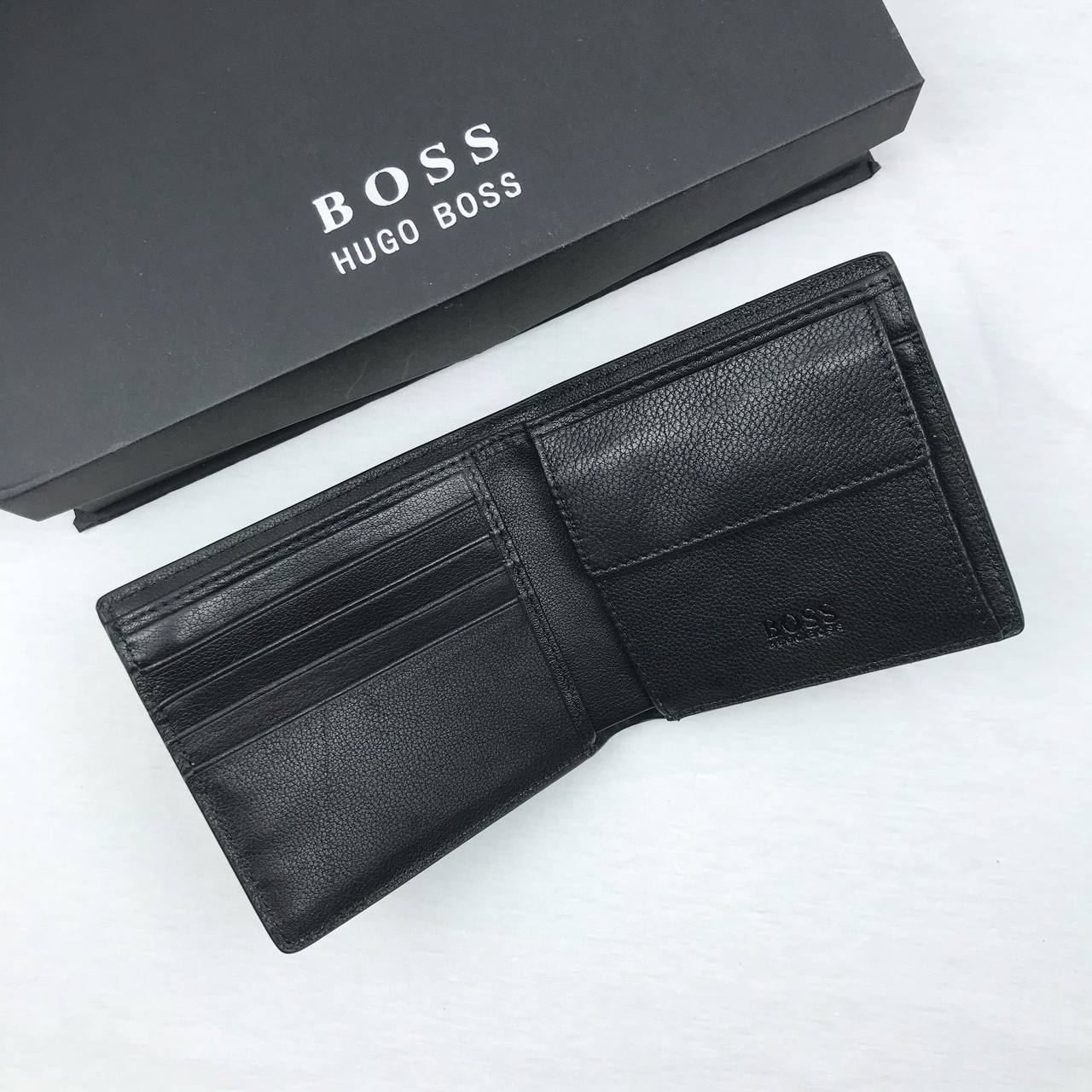 Hugo Boss Leather Wallet Set For Men