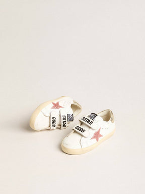 Young Old School in leather with metallic peach leather star