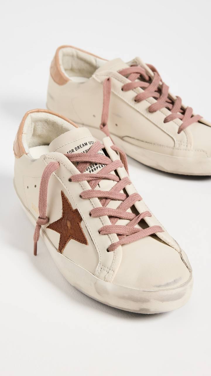 Women's Hi Star LTD with glitter star and brown lizard-print heel tab