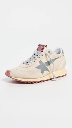 Women’s Golden Goose Marathon metallic-panel sneakers