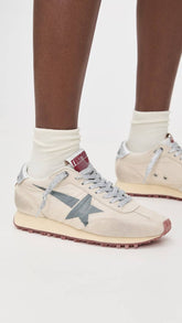 Women’s Golden Goose Marathon metallic-panel sneakers