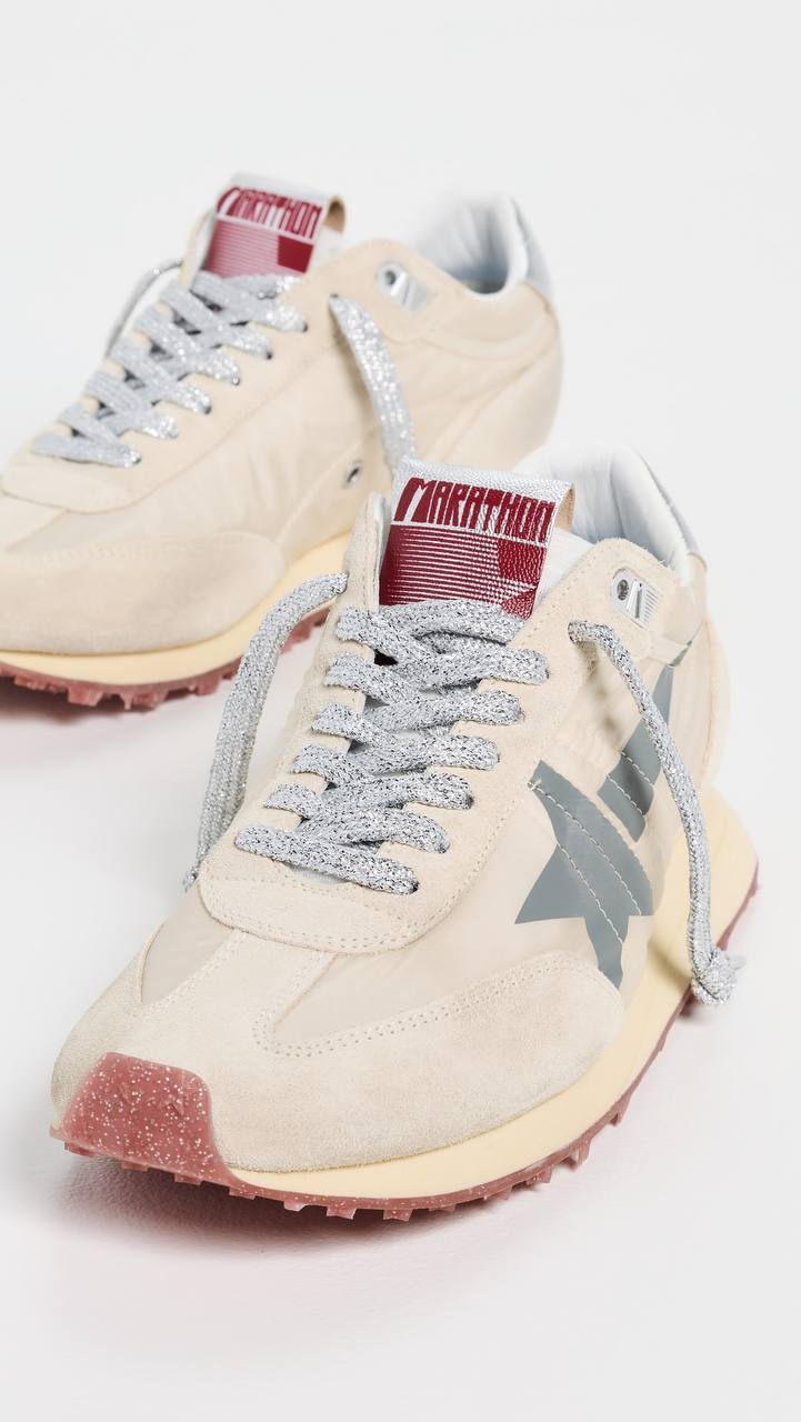 Women’s Golden Goose Marathon metallic-panel sneakers