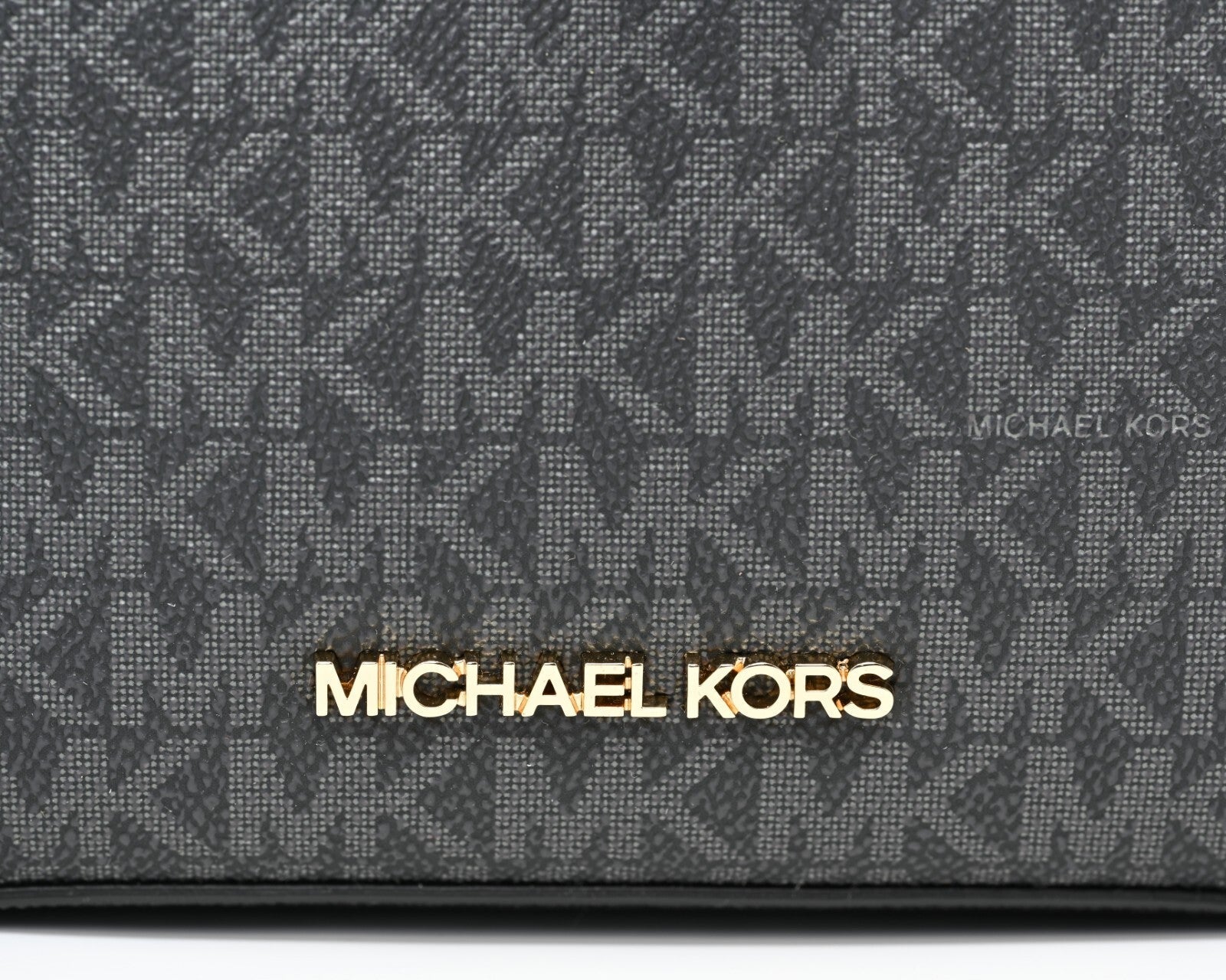 MICHAEL KORS SURI Small Logo Bucket Crossbody Black Signature Canvas