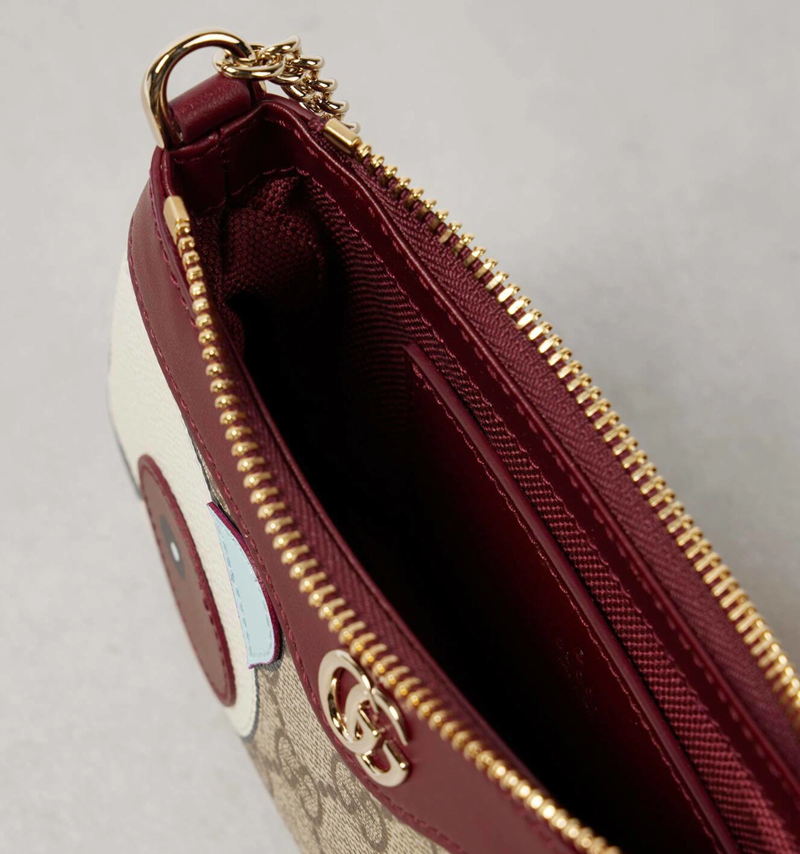 Gucci Ophidia mini panda-appliqué shoulder bag