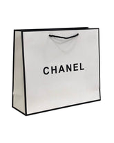Chanel Medium White Shopping Bag - Puzzles Egypt