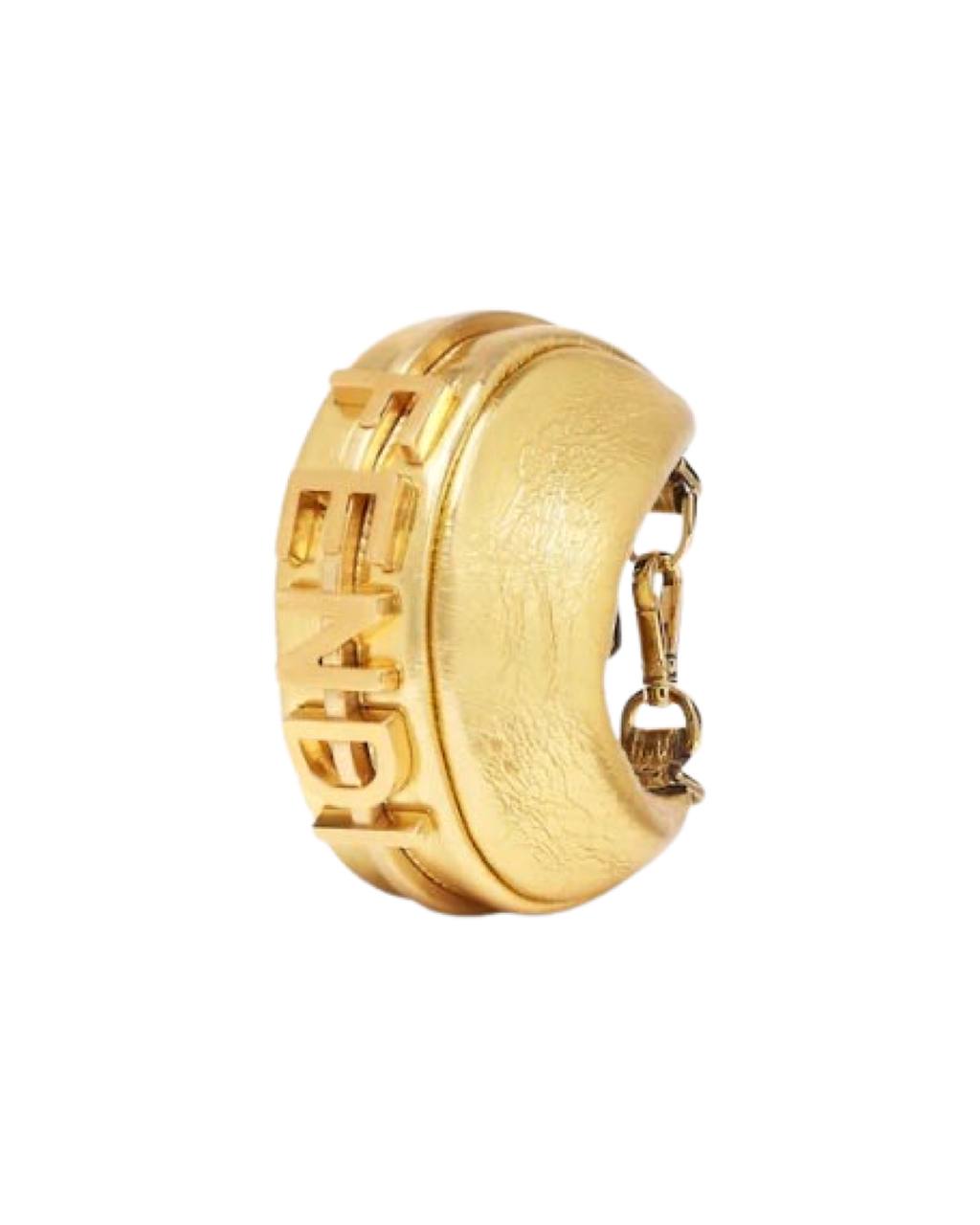 Nano Fendigraphy Gold leather charm - Puzzles Egypt