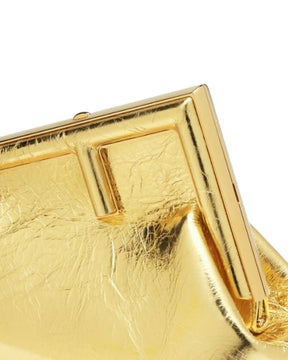 Fendi First Small Gold laminated leather bag - Puzzles Egypt