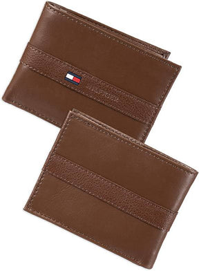 Tommy Hilfiger Leather Men's Wallet Ranger Pass case - Tan