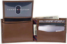 Tommy Hilfiger Leather Men's Wallet Ranger Pass case - Tan