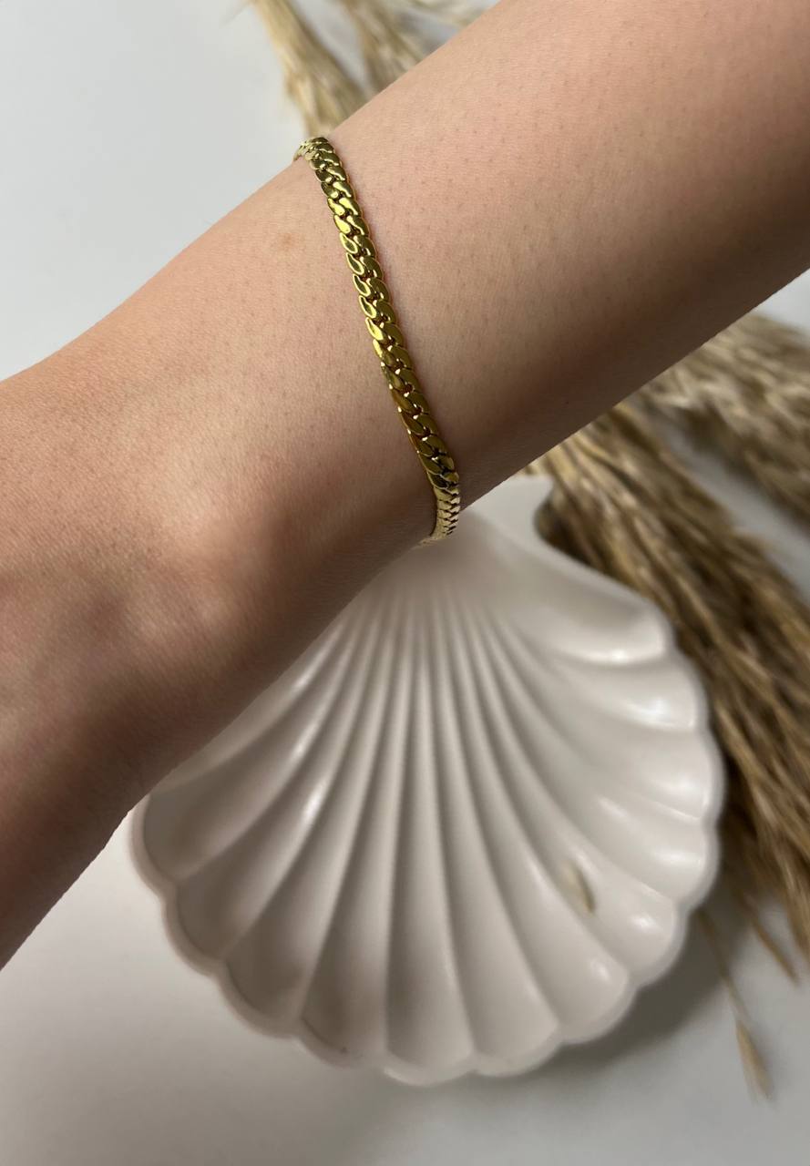 Gold Braided Women Bracelet