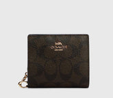 COACH SNAP WALLET IN SIGNATURE CANVAS